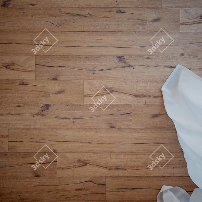 Barbados Oak Wooden Floor 3D model image 2