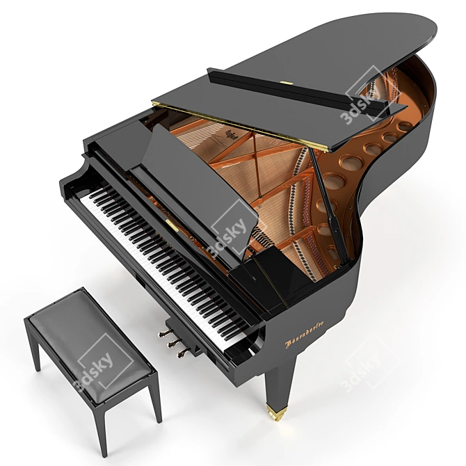 Bosendorfer Grand Piano 200: Masterful Artistry. 3D model image 2