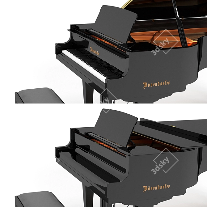 Bosendorfer Grand Piano 200: Masterful Artistry. 3D model image 5