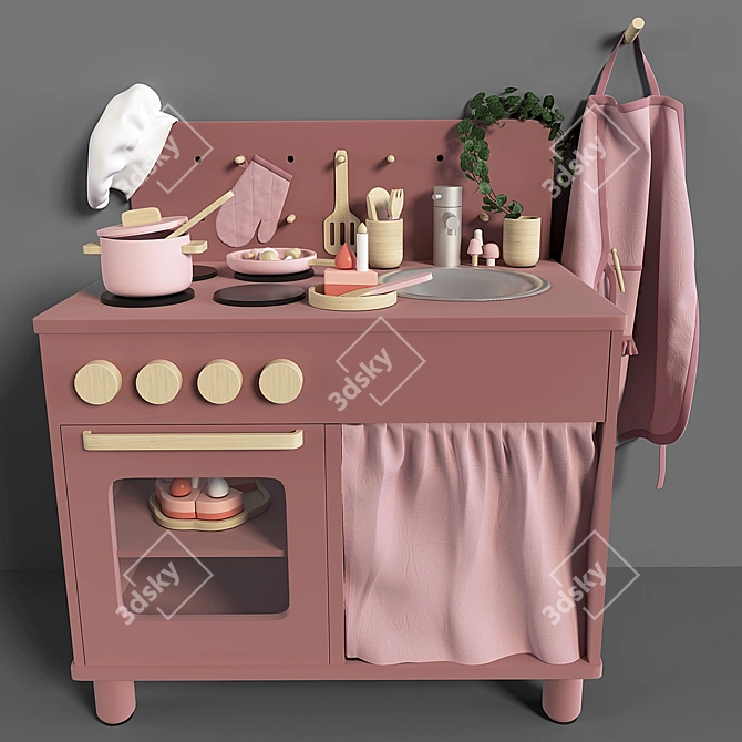 Flexa Kids Kitchen: Fun and Educational 3D model image 1