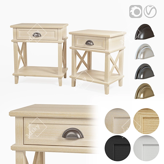 Dantone Cambridge Nightstand 3D model image 1