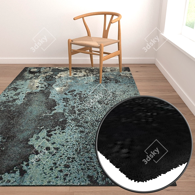 Luxury Carpets Set: Premium Textures 3D model image 2