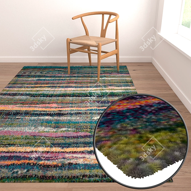 Title: High-Quality Carpets Set 3D model image 2