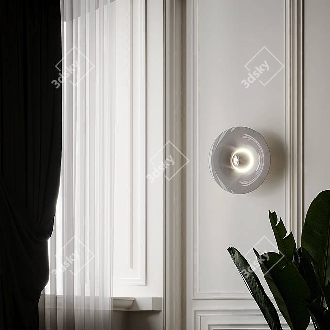 Elegant Pommer Wall Sconce | Modern Design by MFCDYC 3D model image 2