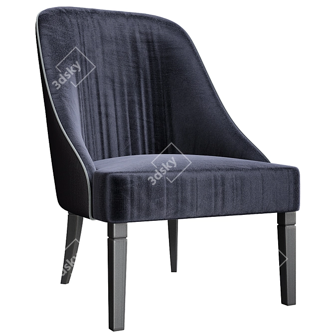 Luxury Dom Edizioni Armchair 3D model image 1