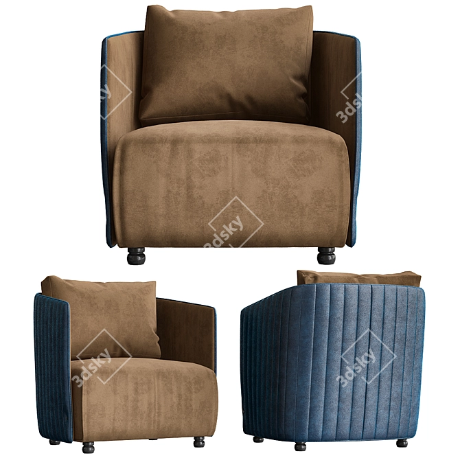 Betty Luxury Armchair 3D model image 1