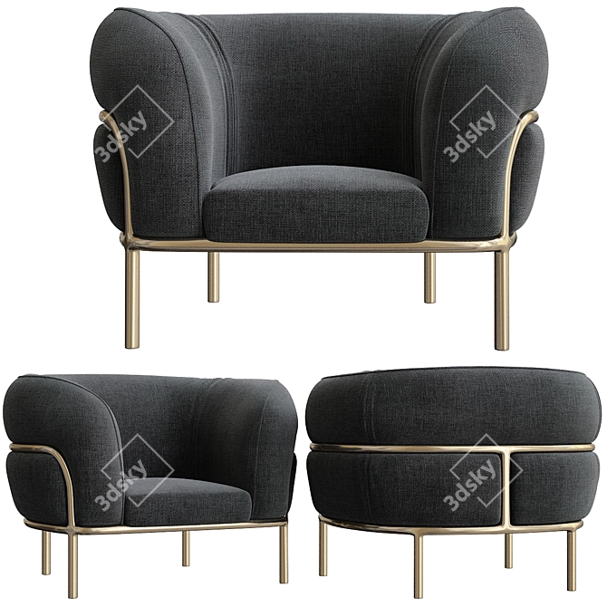 Sophie Armchair by Gallotti & Radice 3D model image 1