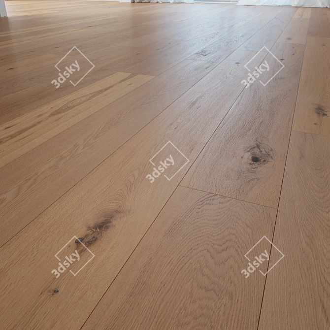 Bermuda Oak Wood Flooring 3D model image 1