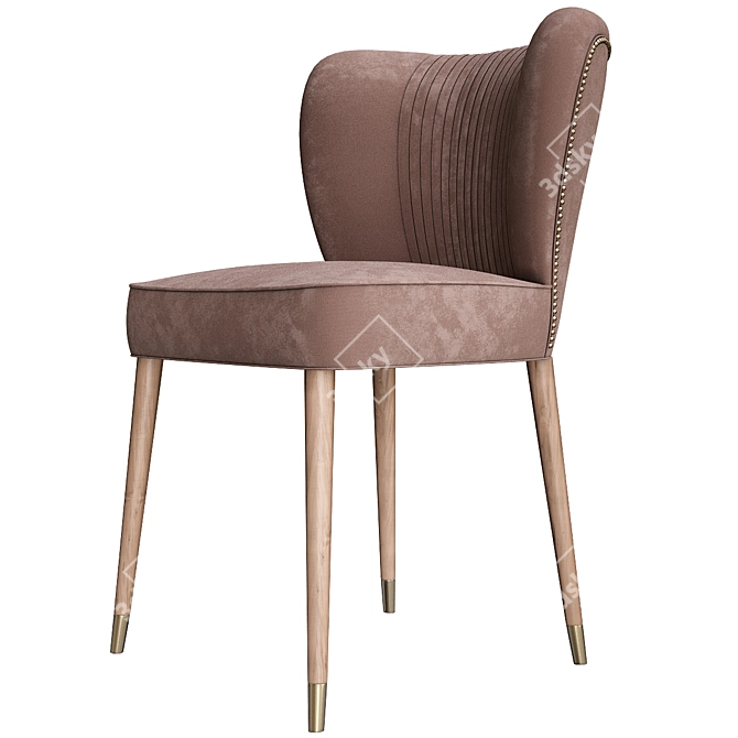 Luxury Visconti Armchair 3D model image 1