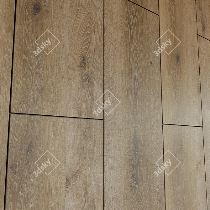 Wooden 3D Wall Panel 3D model image 3