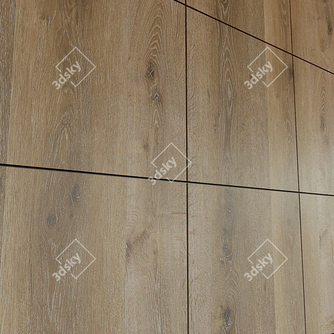 Title: Wooden Wall: 3D Panel for Decor 3D model image 3