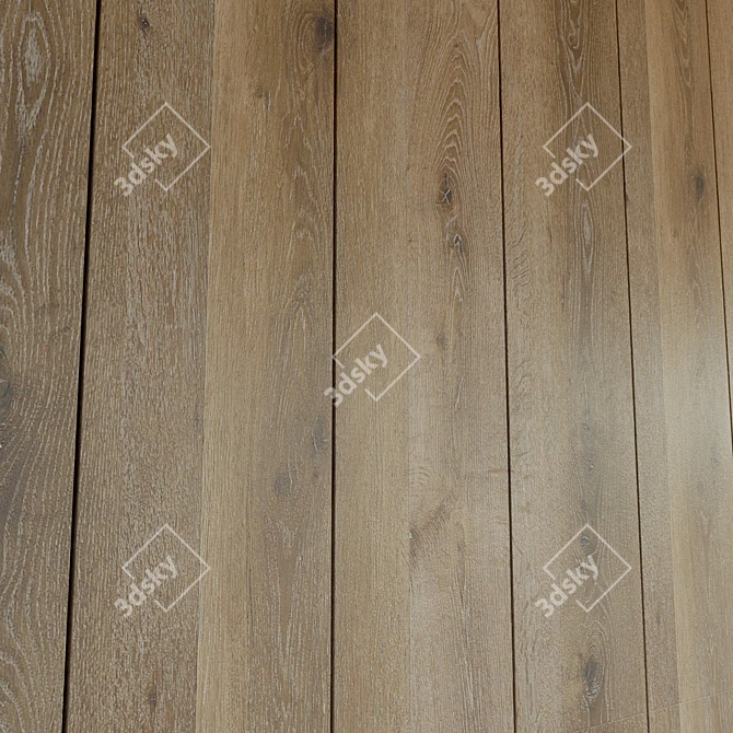 Wooden 3D Wall Panel | Decorative & Lightweight 3D model image 3