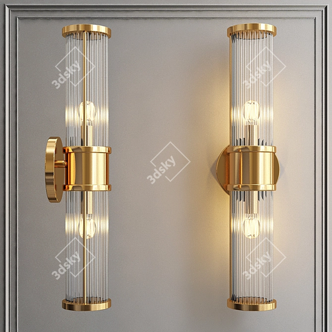 Modern Claridges Wall Sconce 3D model image 1