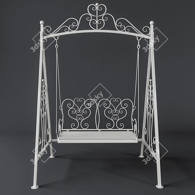 Kaemingk Garden Metal Swing 3D model image 2