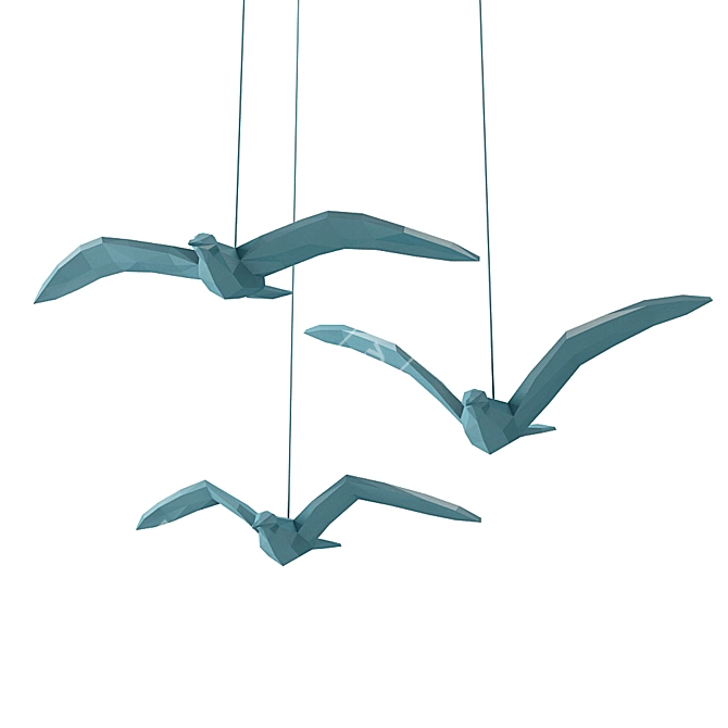 Minimalist Seagull Decor 3D model image 1