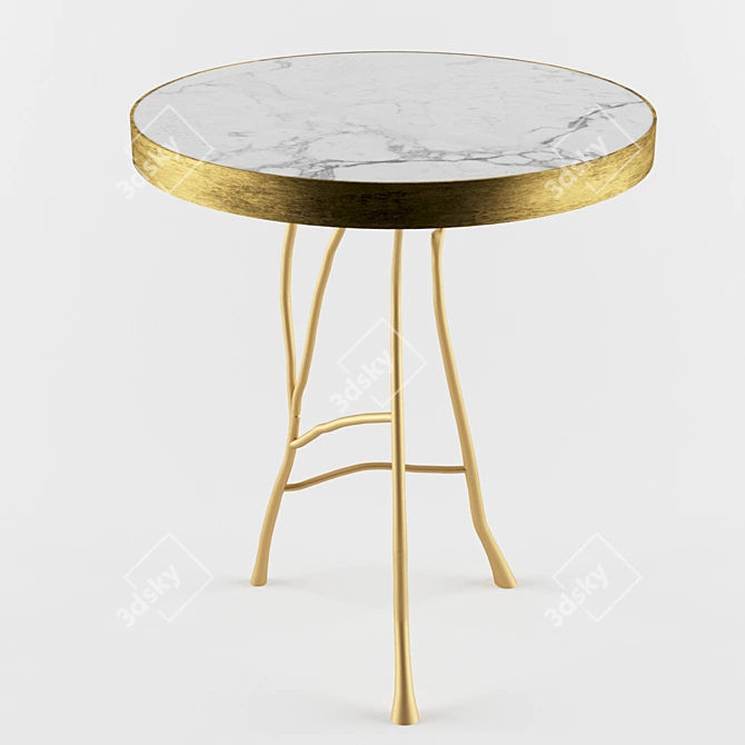 Elegant Veritas Side Table 3D model image 1