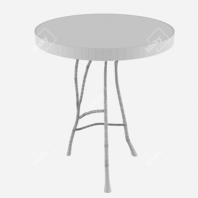 Elegant Veritas Side Table 3D model image 2