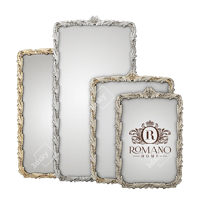 Artisan Handcrafted Catalina Mirror 3D model image 1