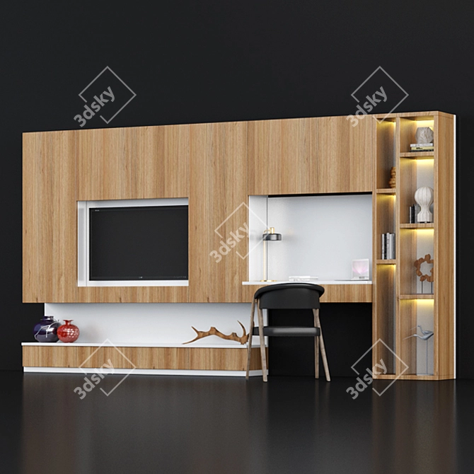 Modern Furniture Composition Set 3D model image 2