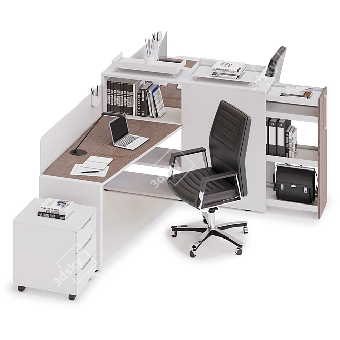 LAS LOGIC v12: Next-Level Office Workspace 3D model image 2