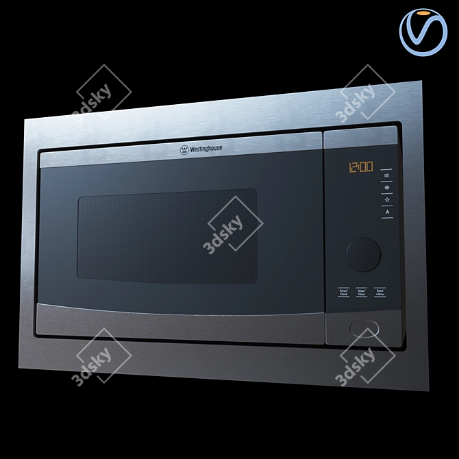 Efficient Microwave with Westinghouse Technology 3D model image 1