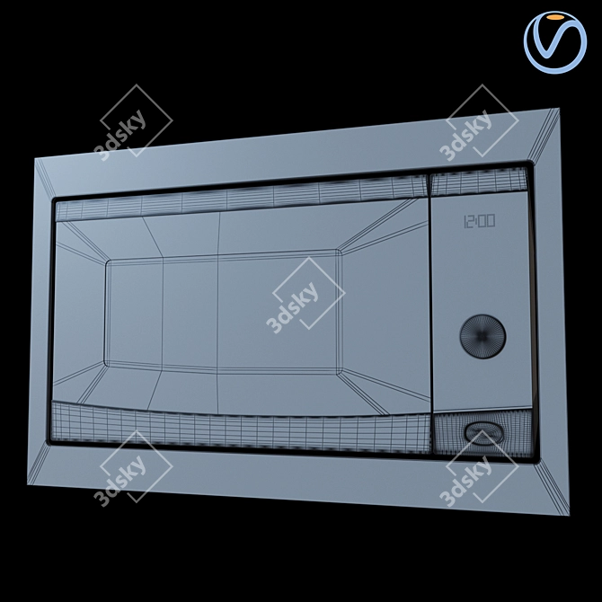 Efficient Microwave with Westinghouse Technology 3D model image 2