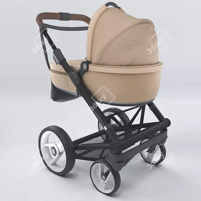 Sleek & Stylish Mutsy IGO Stroller 3D model image 1