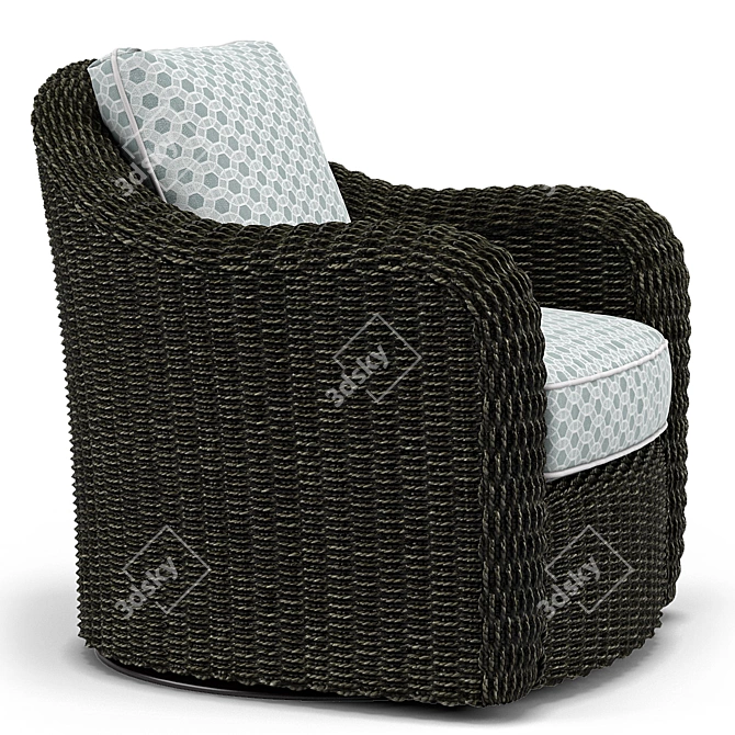 Lexington Seabury Swivel Chair: Modern Comfort for Any Space 3D model image 2