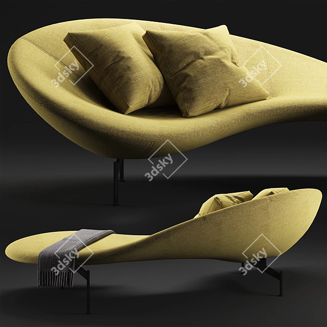 Elegant B&B Italia Eda Mame Sofa 3D model image 2