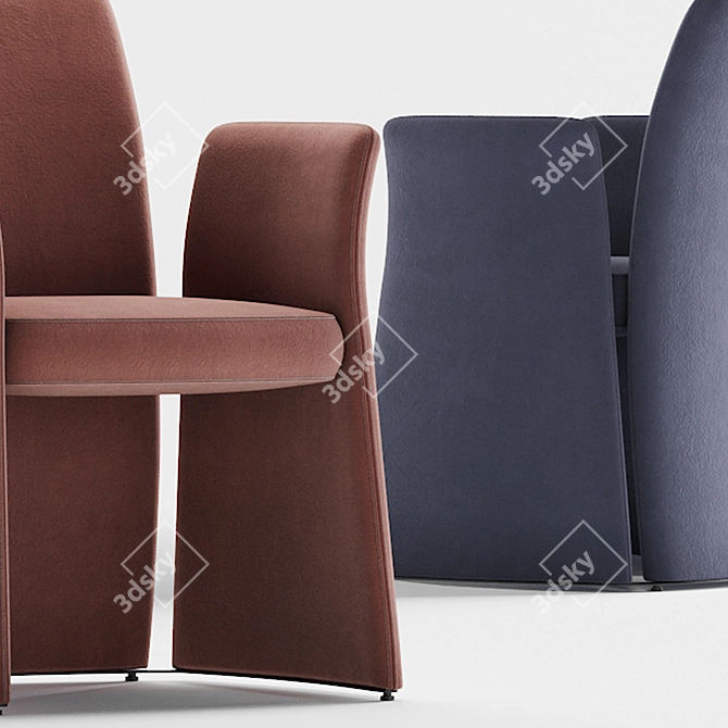 Elegant Baleri Italia Madam Chair 3D model image 2