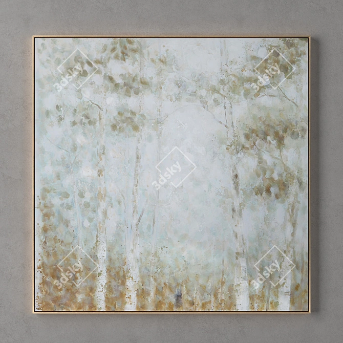 Metal Frame Collection - 1 Beautiful Painting 3D model image 1