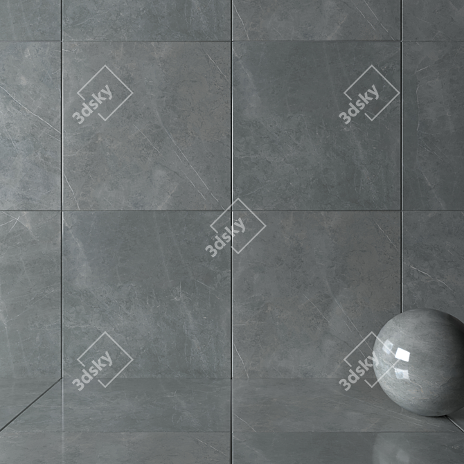 Title: HD Multi-Texture Wall Tiles - Set of 50 3D model image 2