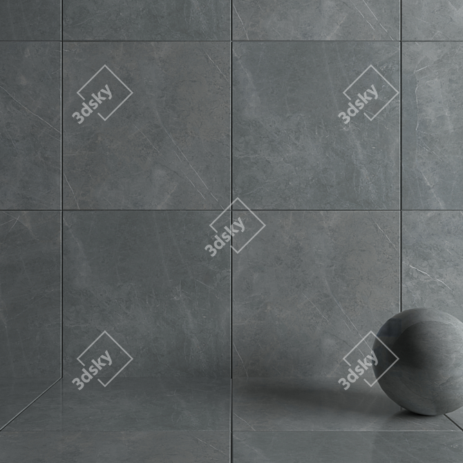 Title: HD Multi-Texture Wall Tiles - Set of 50 3D model image 3