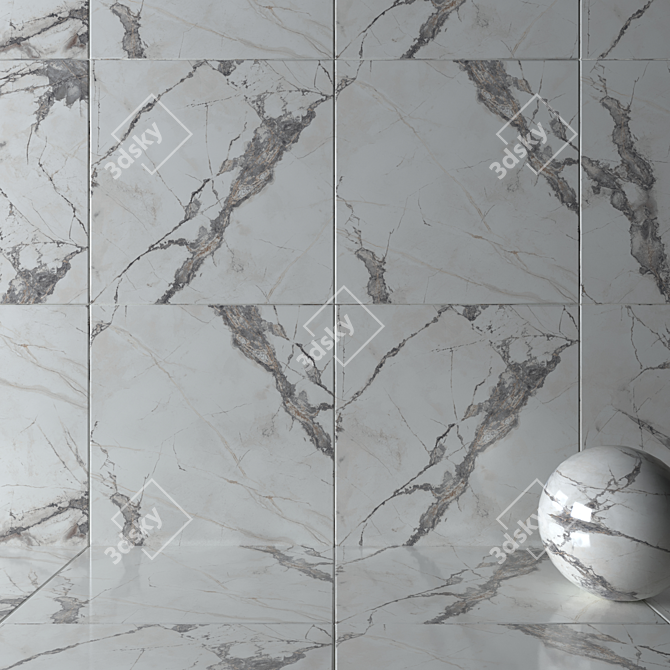 Multi-Texture HD Wall Tiles 3D model image 2