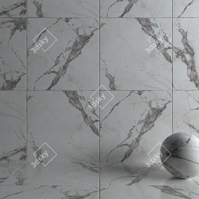 Multi-Texture HD Wall Tiles 3D model image 3