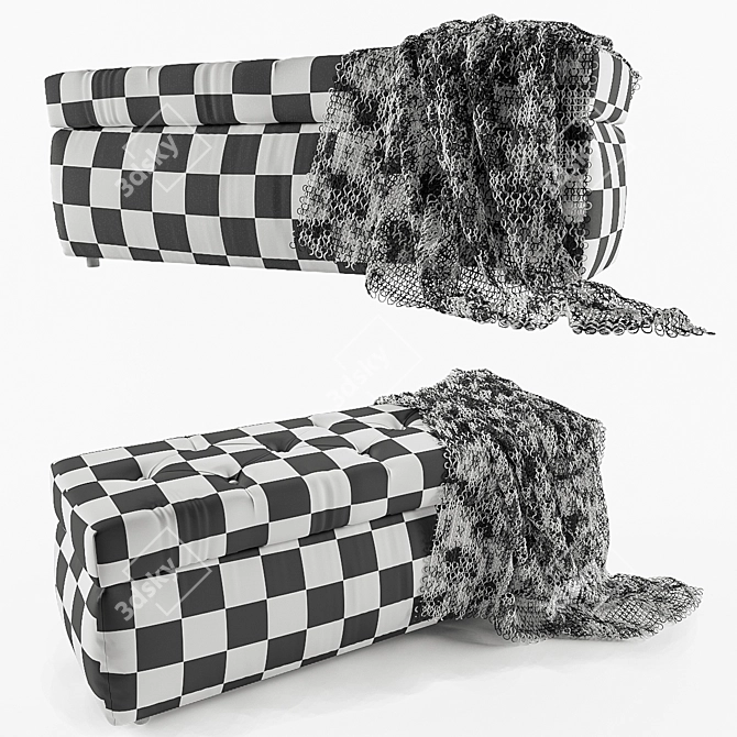 Blest Beatris Pouf - Modern and Stylish! 3D model image 2