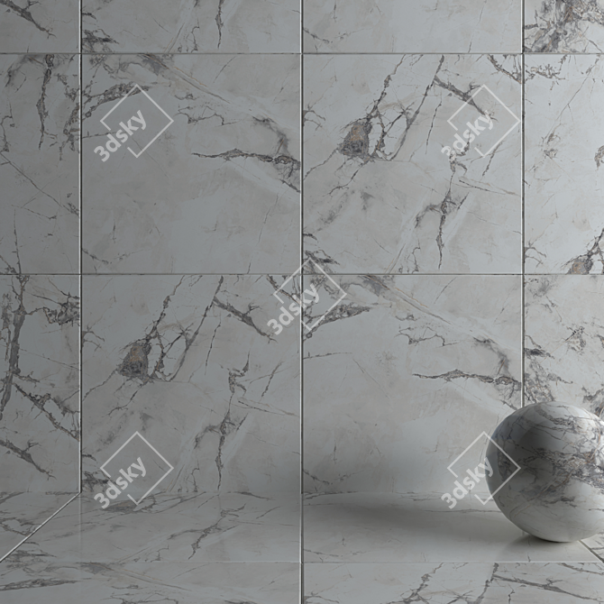 Multi-Texture HD Wall Tiles 3D model image 3