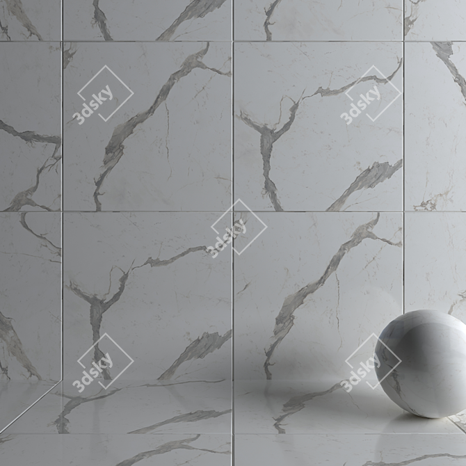 HD Multitexture Wall & Floor Tiles 3D model image 3