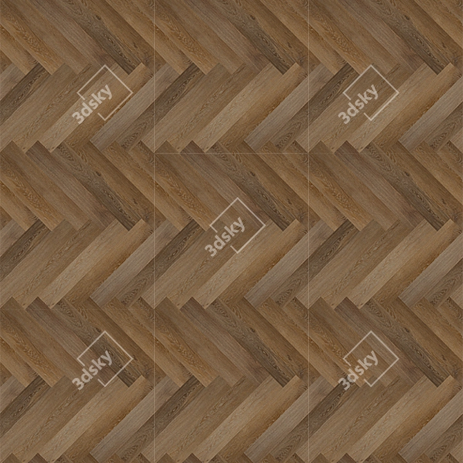 Venetian Oak Parquet Flooring 3D model image 2