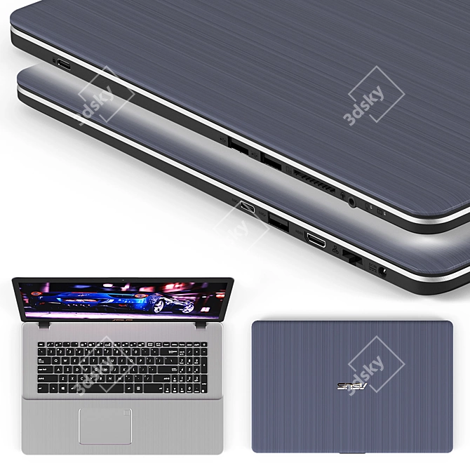 Asus VivoBook Pro 17 - Ultimate Performance 3D model image 2