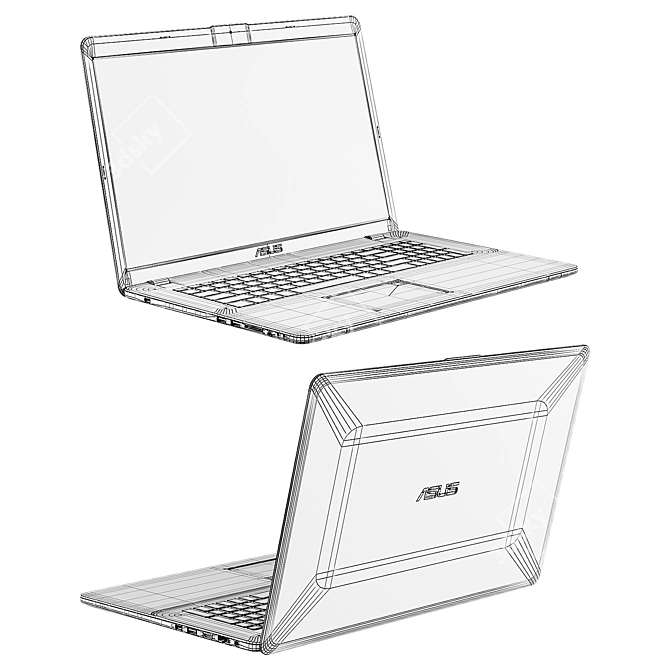 Asus VivoBook Pro 17 - Ultimate Performance 3D model image 3