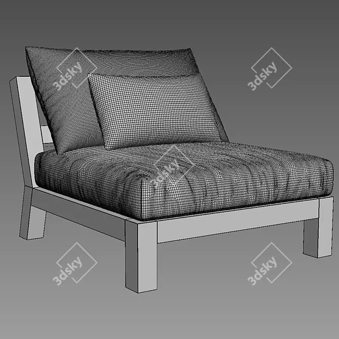 Elevate Your Space with Merida Lounge Chair 3D model image 3