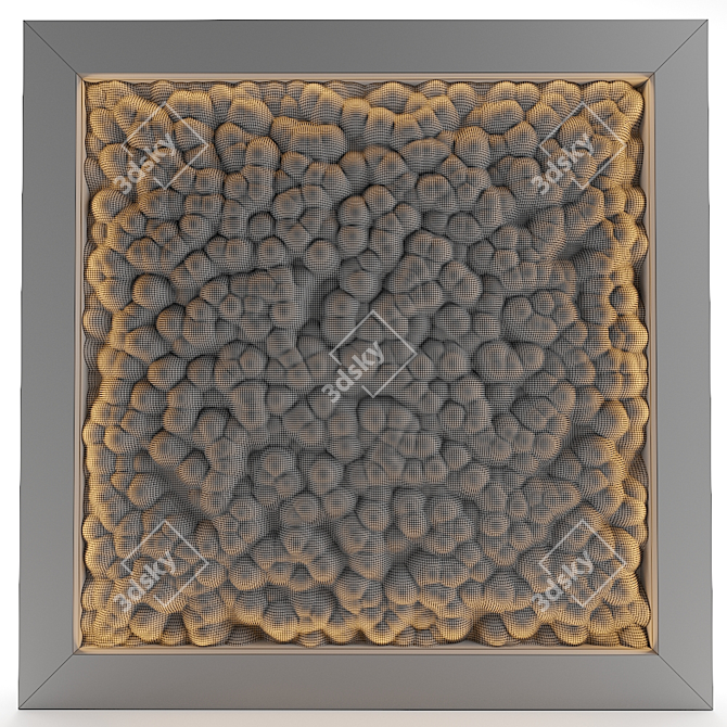 Evergreen Bliss: Moss Wall Panel 3D model image 3