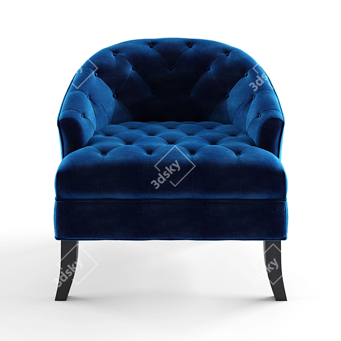 Barrel Chic Slipper Chair 3D model image 1