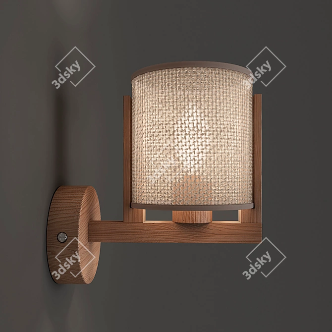 Elegant Moreno Wall Lamp 3D model image 2