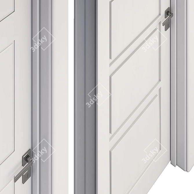 Stella Hinged Wooden Door 3D model image 3