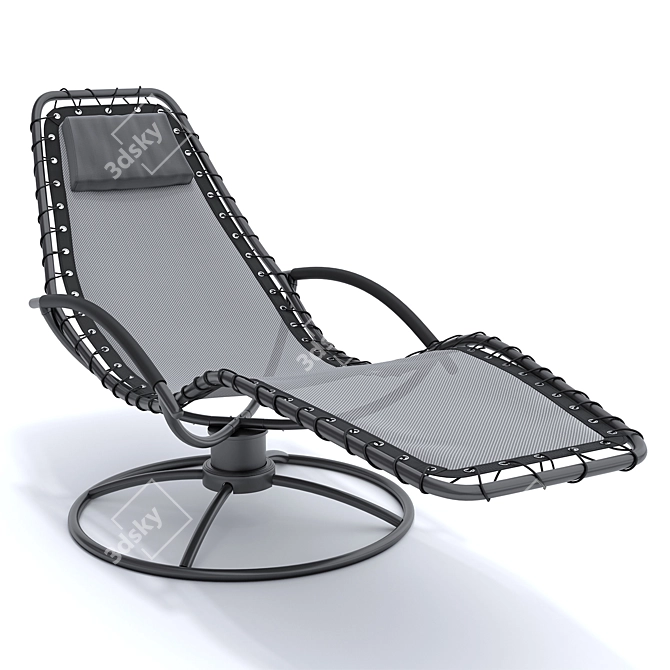 Surf Deckchair: Stylish and Comfortable 3D model image 1