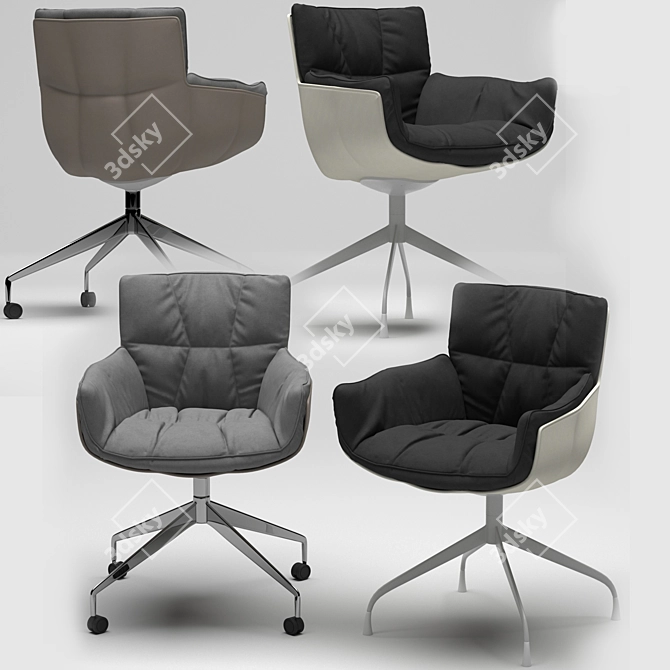 Husk Chairs: Contemporary Design by Patricia Urquiola 3D model image 2