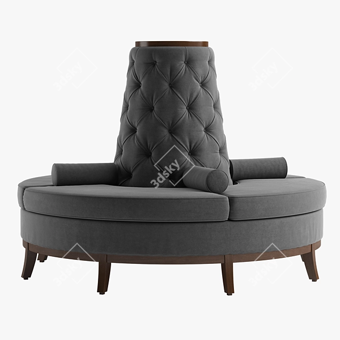 Luxurious Rondo Sofa: Elegant Design & High-Quality Materials 3D model image 4