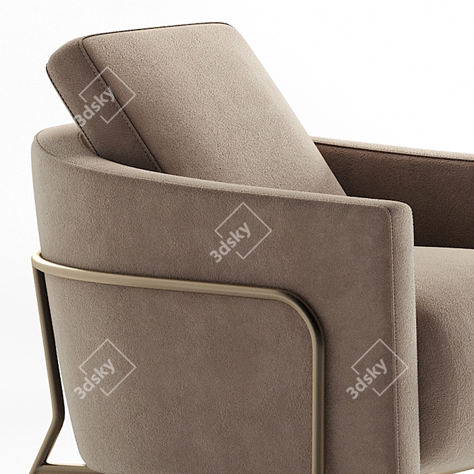 Modern Italian Formitalia GIULIA Armchair 3D model image 2